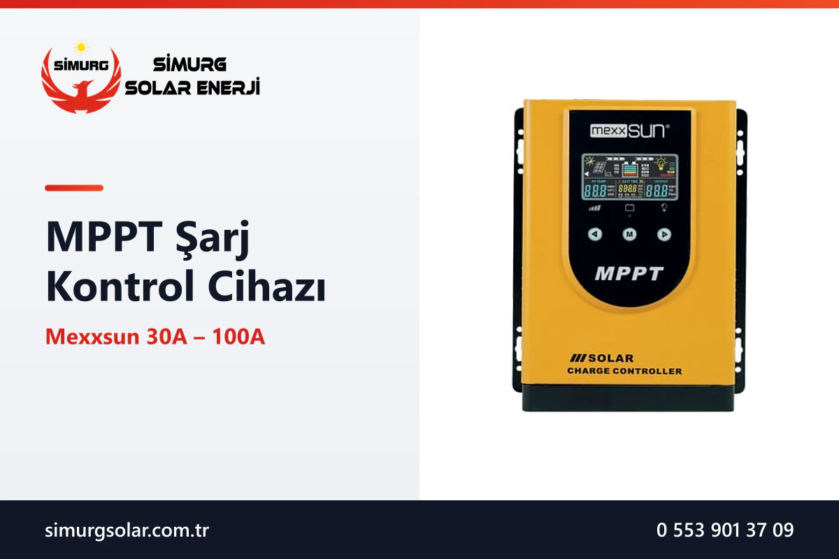 MPPT Şarj Kontrol Cihazı Nedir? PWM ile Farkı ve Mexxsun Modelleri - Simurg Solar Enerji