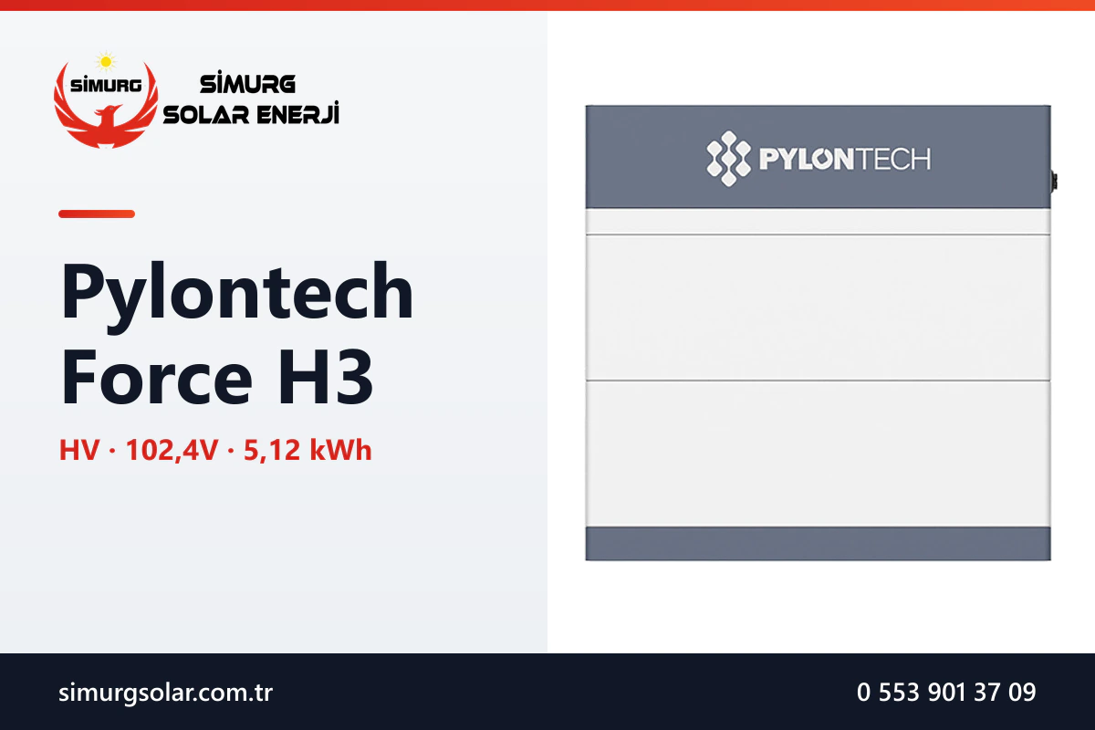 Pylontech Force H3: Yüksek Voltaj (HV) Lityum Akü Sistemi - Simurg Solar Enerji